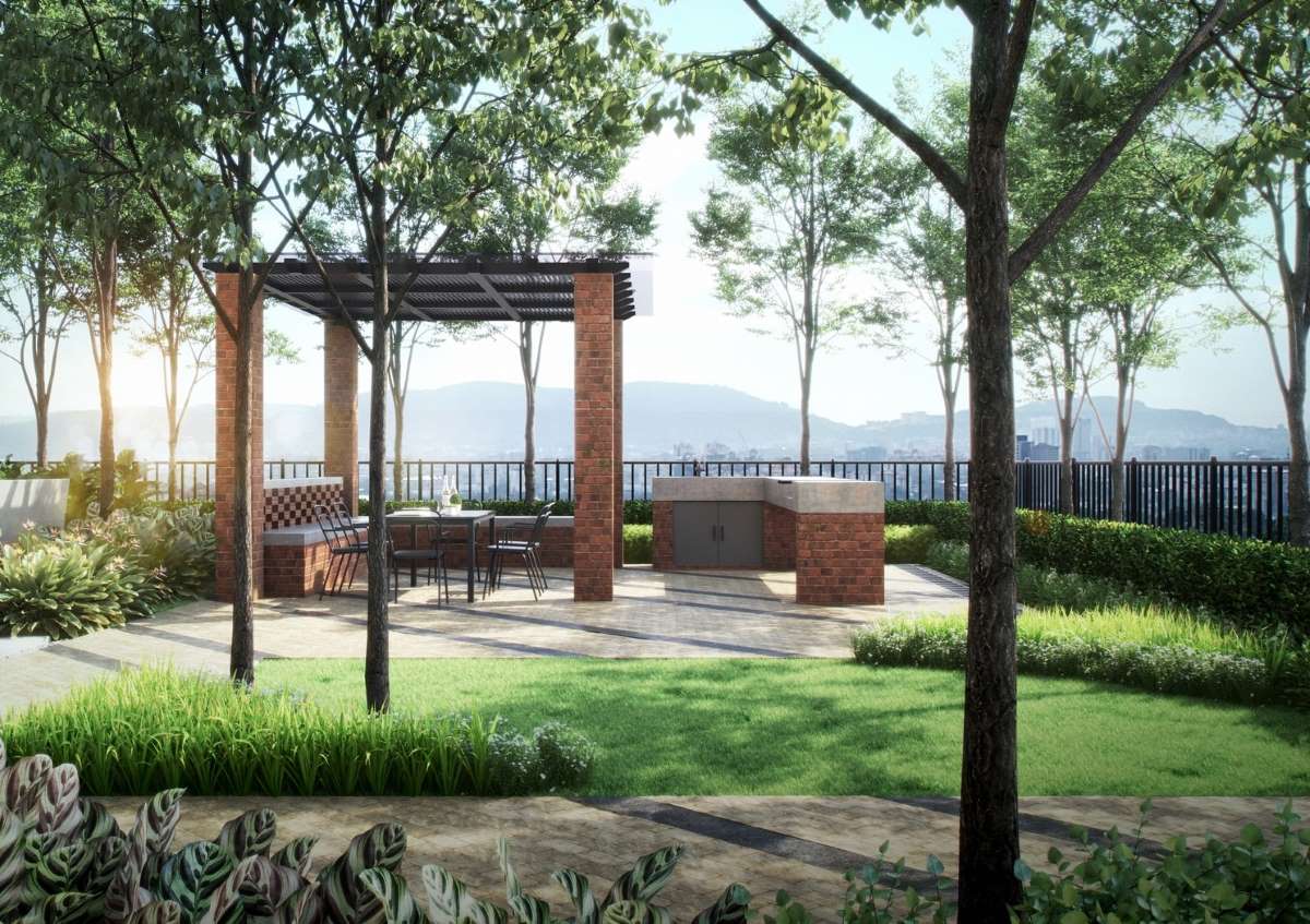 The Birch facility — BBQ area