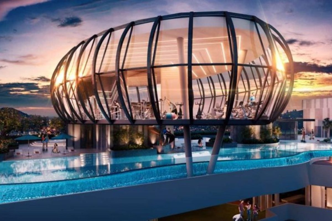 Unio Residence facility — floating gym
