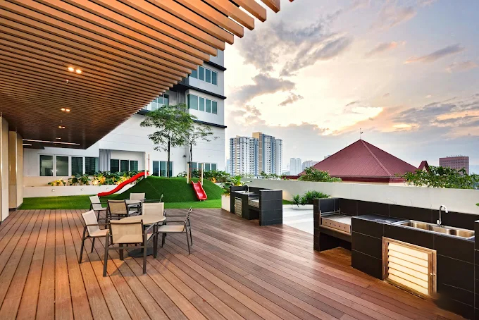 Rica Residence facility — BBQ area